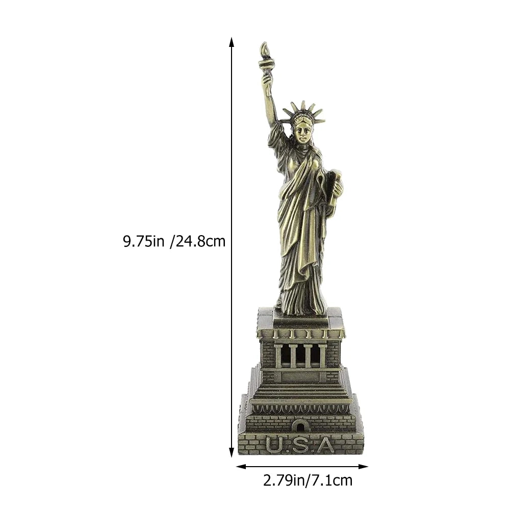 6/7/10 Inch Statue of Liberty Figurine | Garden or Desktop Decorative Model for Home, Office, and Outdoor Display | Patriotic-Themed Gift Figurine for Americans