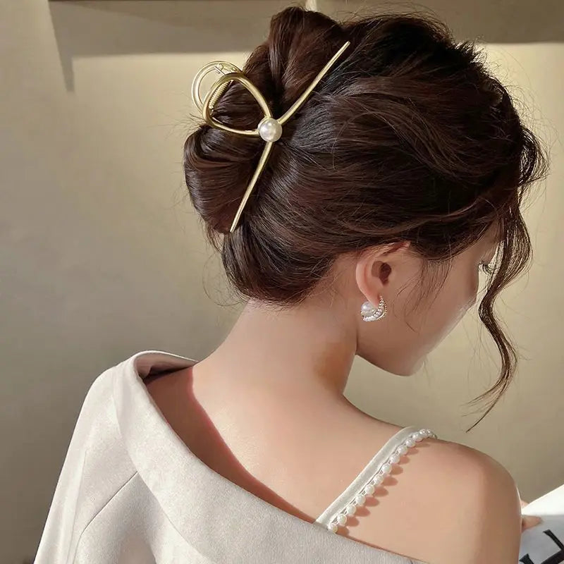 Fashion Geometric Metal Hair Claw Clips, Large Hair Catch Clip ,Headband, Hairpin, Hair Accessories For women and girls