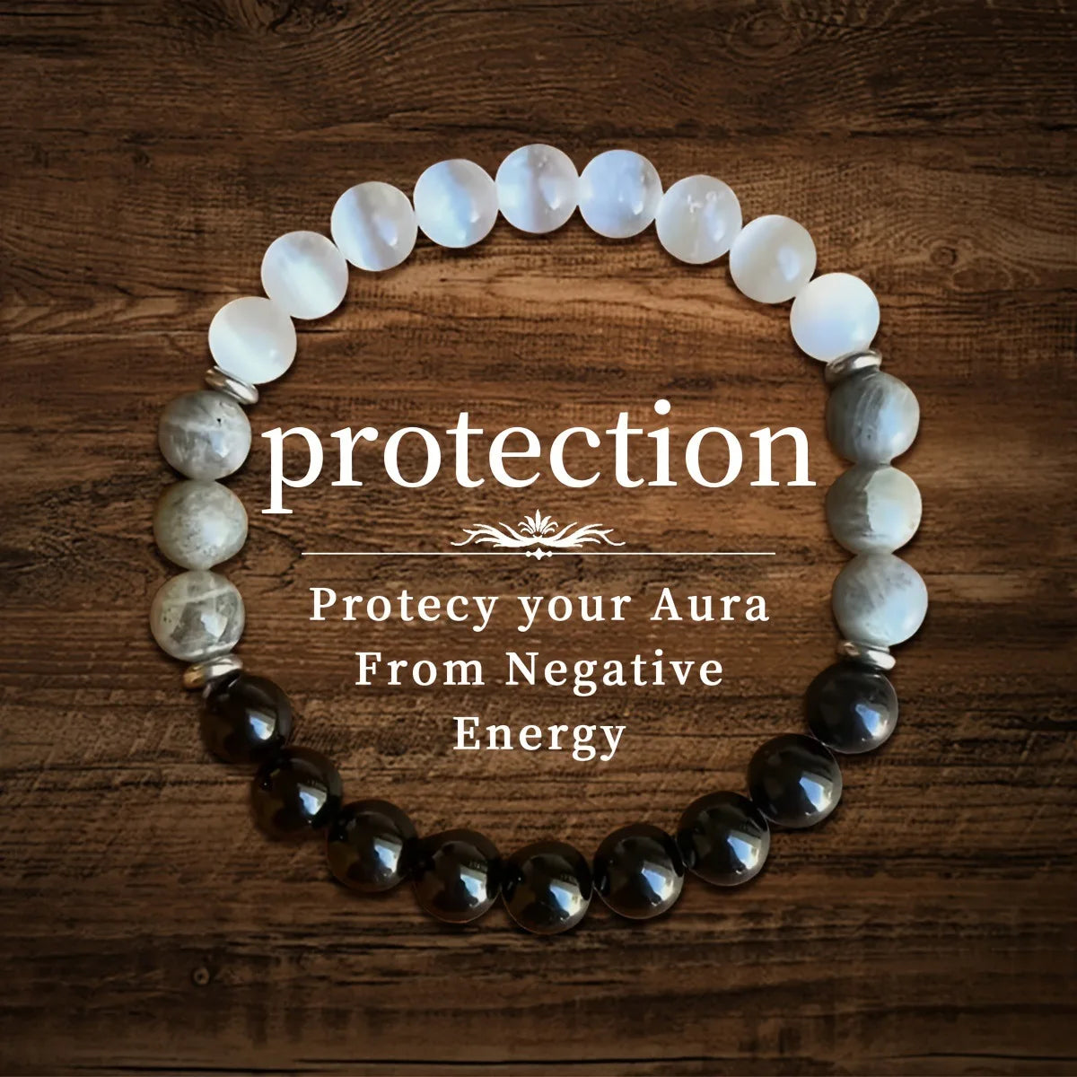 Natural Stone Beaded Bracelet – Healing, Anxiety Relief & Protection