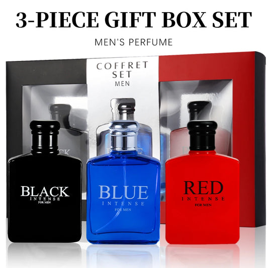 Men’s Deluxe Perfume Spray Set – Fruity Eau de Parfum Trio Gift Box for Special Occasions
