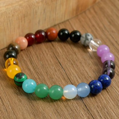 Natural Stone Beaded Bracelet – Healing, Anxiety Relief & Protection