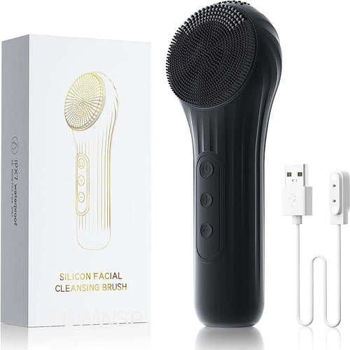 Sonic Facial Cleansing Brush: Waterproof, Electric, Rechargeable & Durable - Vibrating Face Massage Wash Brush for Deep Cleansing - Ideal Gift for Women