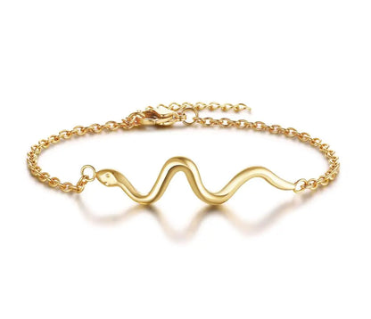 Women’s Minimalist Thin Chain Bracelet Cross Moon Star Charm