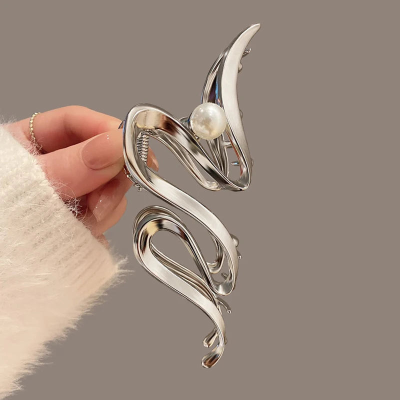 Fashion Geometric Metal Hair Claw Clips, Large Hair Catch Clip ,Headband, Hairpin, Hair Accessories For women and girls