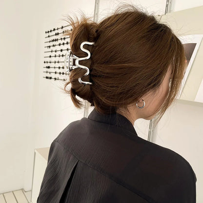 Fashion Geometric Metal Hair Claw Clips, Large Hair Catch Clip ,Headband, Hairpin, Hair Accessories For women and girls