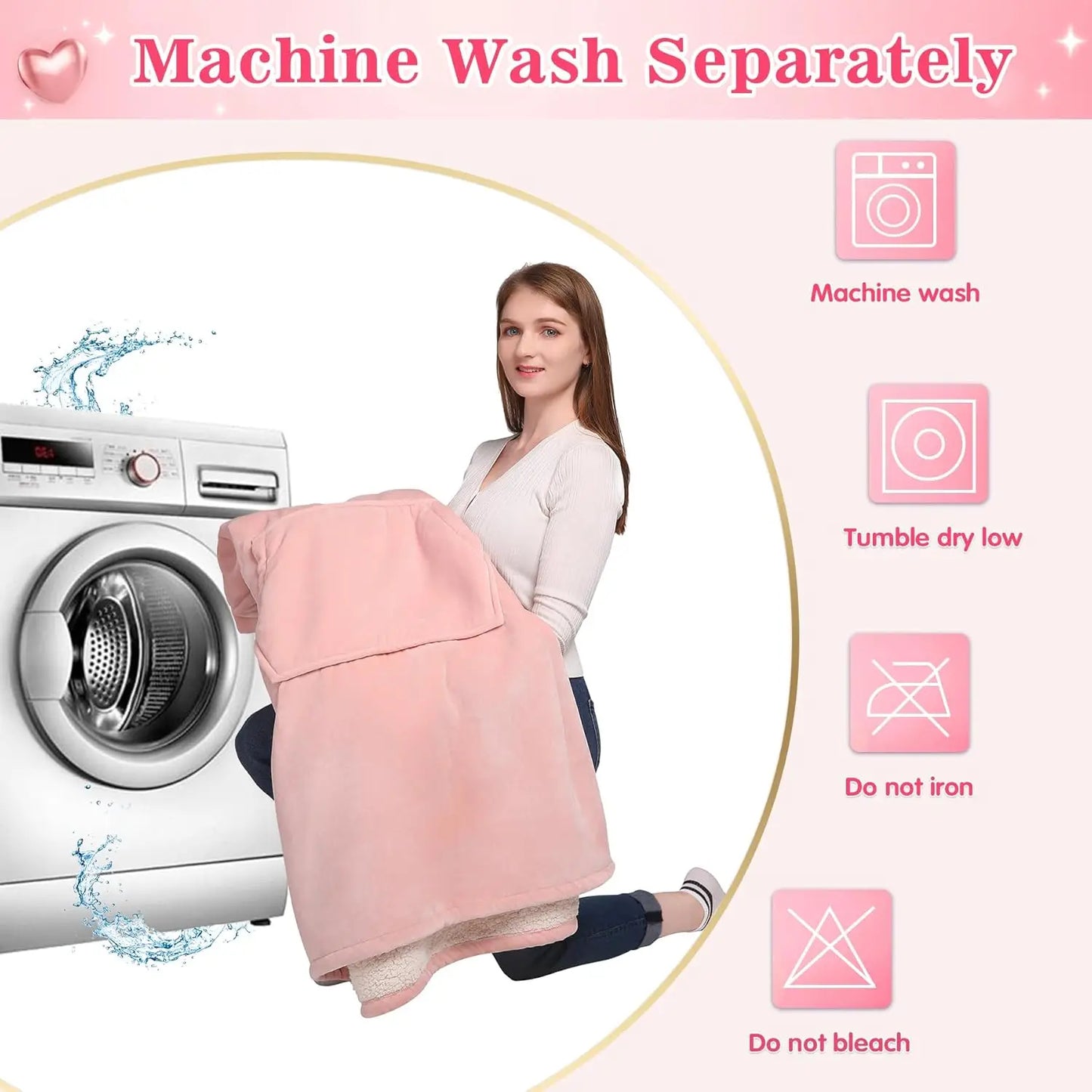 Super Sized Wearable Blanket Hoodie – Soft Hooded Sweatshirt with Sleeves & Pockets—Perfect For Gifting Comfort and Relaxation