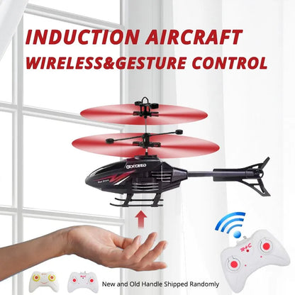 Gesture Control RC Helicopter with LED Light - Perfect Gift for Kids Age 6-14 Years Birthday Gift