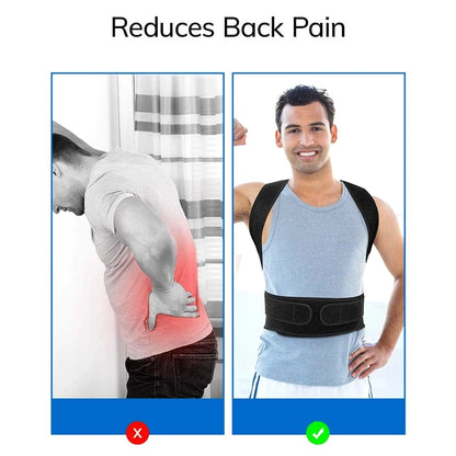 Posture Corrector Back Straightener for Men & Women – Upper Back Brace for Scoliosis & Hunchback Relief - Gift to Express True Love