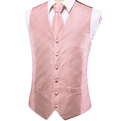 Elegant Men's Formal Silk Vest & Accessories By Hi-Tie | Waistcoat Set with Tie, Bowtie, Hanky, Cufflinks for Business, Office, Party, Wedding - Ideal Gift for Him