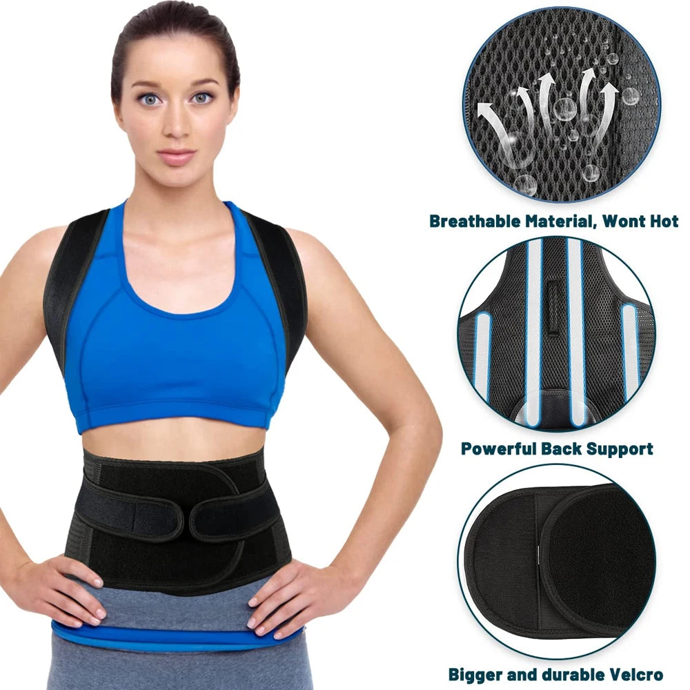 Posture Corrector Back Straightener for Men & Women – Upper Back Brace for Scoliosis & Hunchback Relief - Gift to Express True Love