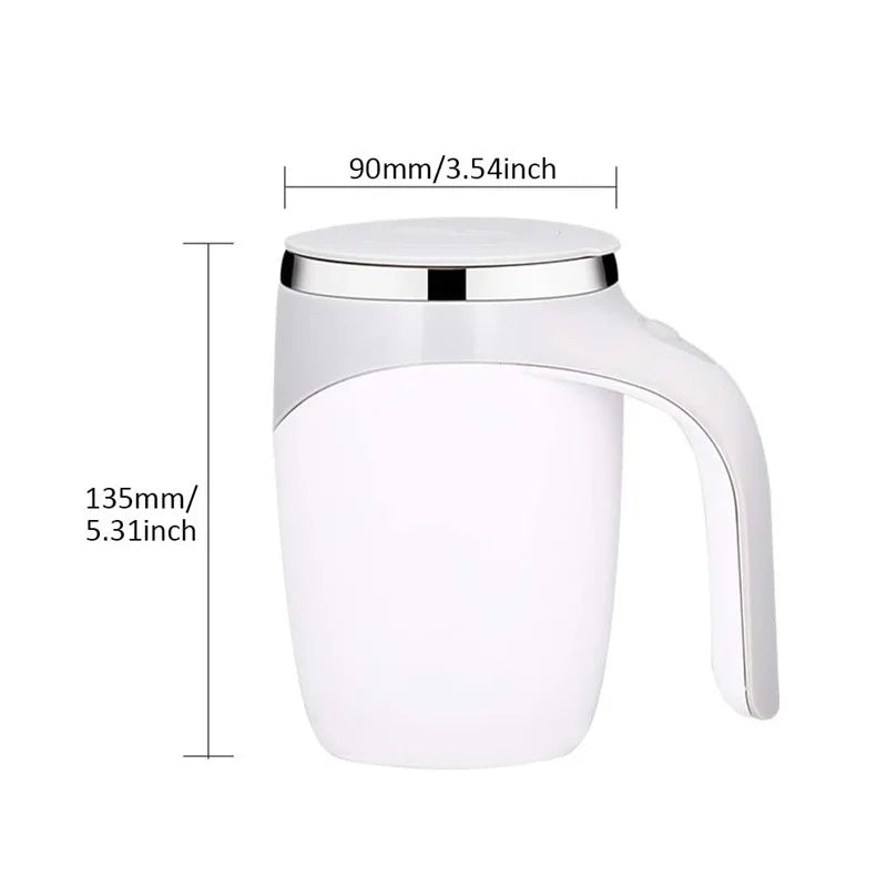 Magnetic Self-Stirring Coffee Mug for Home, Office & Travel – Rechargeable Auto Mix Cup for Tea & Hot Drinks - Perfect Gift to Express True Love
