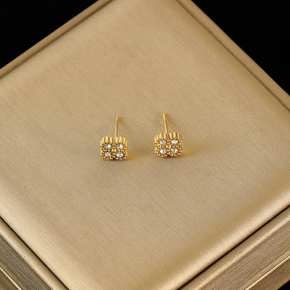 EILIECK 316L Stainless Steel White Zirconia Flower Petal Necklace Bracelet Earrings Set For Women New Trendy Jewelry Party Gift