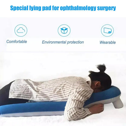 Post-Eye Surgery Recovery Pillow – Inflatable Face Down Sleeping Support for Retina & Prone Positioning, Vitrectomy Recovery