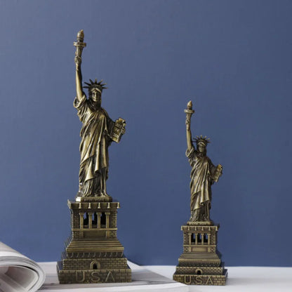 6/7/10 Inch Statue of Liberty Figurine | Garden or Desktop Decorative Model for Home, Office, and Outdoor Display | Patriotic-Themed Gift Figurine for Americans