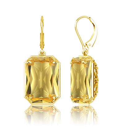Elegant Ruby Dangle Earrings for Women – 925 Silver 18K Gold Plated Hoops Fine Jewelry for Engagement, Party & Gifting Her