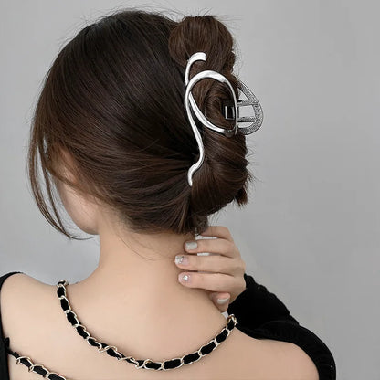Fashion Geometric Metal Hair Claw Clips, Large Hair Catch Clip ,Headband, Hairpin, Hair Accessories For women and girls