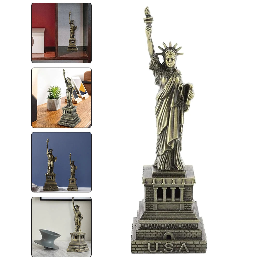 6/7/10 Inch Statue of Liberty Figurine | Garden or Desktop Decorative Model for Home, Office, and Outdoor Display | Patriotic-Themed Gift Figurine for Americans