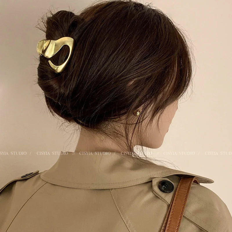 Fashion Geometric Metal Hair Claw Clips, Large Hair Catch Clip ,Headband, Hairpin, Hair Accessories For women and girls
