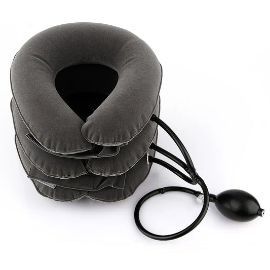 Inflatable Cervical Neck Traction Pillow – Posture Corrector & Pain Relief Brace for Travel & Home - Perfect Gift for Loved Ones