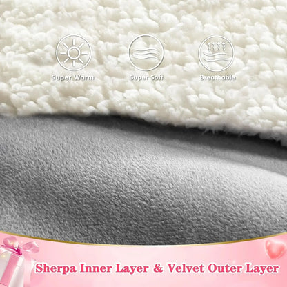 Super Sized Wearable Blanket Hoodie – Soft Hooded Sweatshirt with Sleeves & Pockets—Perfect For Gifting Comfort and Relaxation