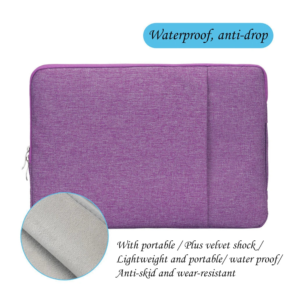 Waterproof Laptop Sleeve Handbag Case for 13-16 Inch Macbook Pro & Air, Lenovo, ASUS - Shockproof & Stylish!