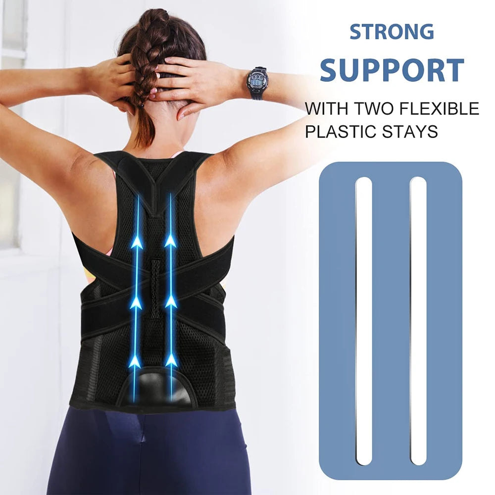 Posture Corrector Back Straightener for Men & Women – Upper Back Brace for Scoliosis & Hunchback Relief - Gift to Express True Love
