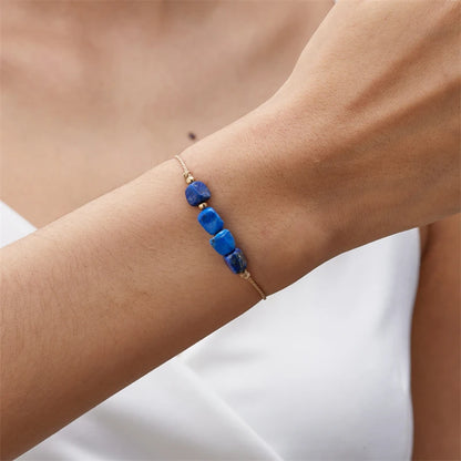 Charm 12 Constellation Natural Stone Beads Bracelet For Women Couple Hand Woven Rope Friendship Birthday Zodiac Jewelry Gifts