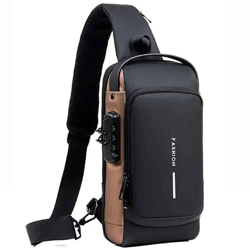 Multifunction Anti-Theft USB Shoulder Bag - Crossbody Travel Sling Chest Bag for Men/Women - Stylish and Secure Gift