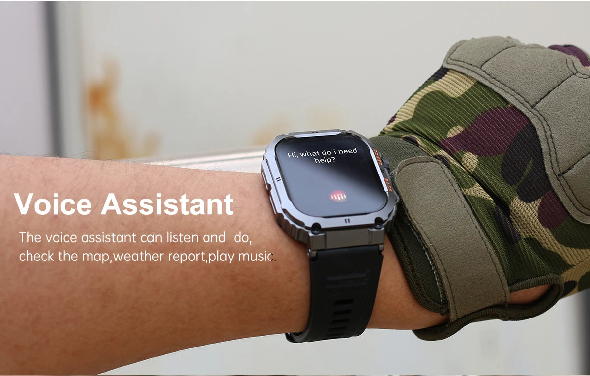 Men's Smartwatch for Android & iPhone By LIGE – Smashproof & Waterproof, 1.96" Display, Bluetooth Call, Fitness Tracker, 400mAh Battery - Perfect Gift for Him