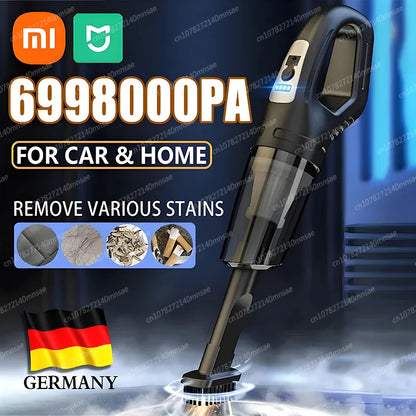 Strong Suction Cordless Vacuum Cleaner for Cars & Homes - 69980000pa, 120W High Power USB Charge, Handheld, ergonomic design - Excellent gift for yourself, family or Loved ones