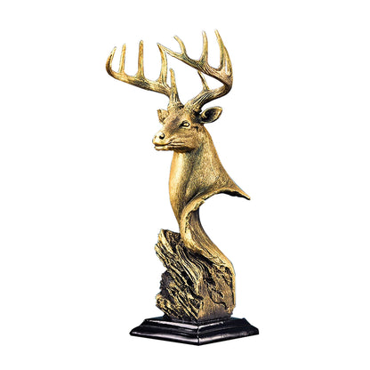 Rustic & Decorative  Deer Head Statue -Perfect Gift for Hunters and Outdoorsmen!