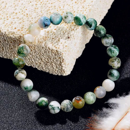 Natural Stone Beaded Bracelet – Healing, Anxiety Relief & Protection