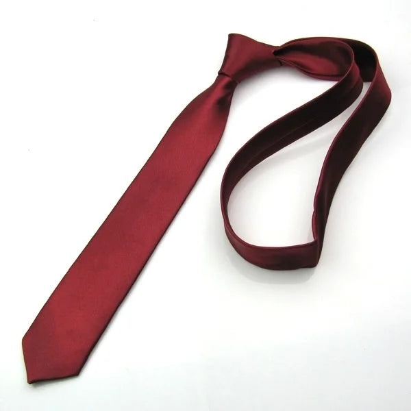 Jacquard Woven Men/Women, School Boy/Girl Slim Tie - Multiple Colors - Everyday/Special Day Use  Necktie