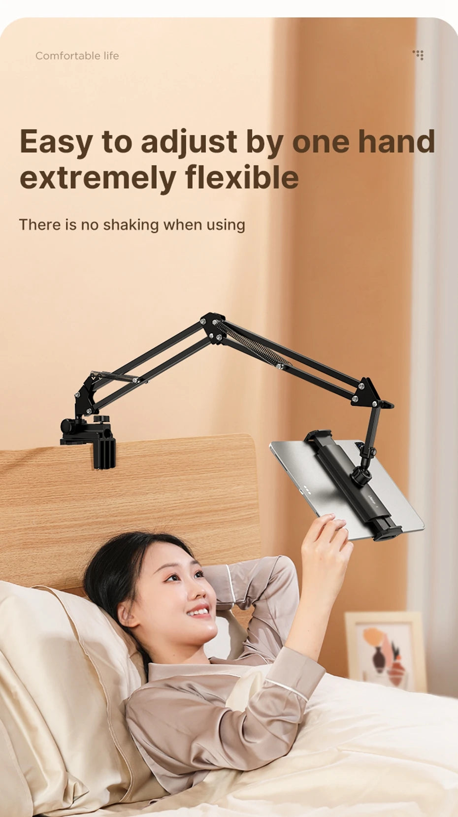 Flexible Tablet Stand for iPad/iPhone - Upgraded Metal Holder for Bed/Desk - Lazy Phone Bracket   Ideal Gifts for All