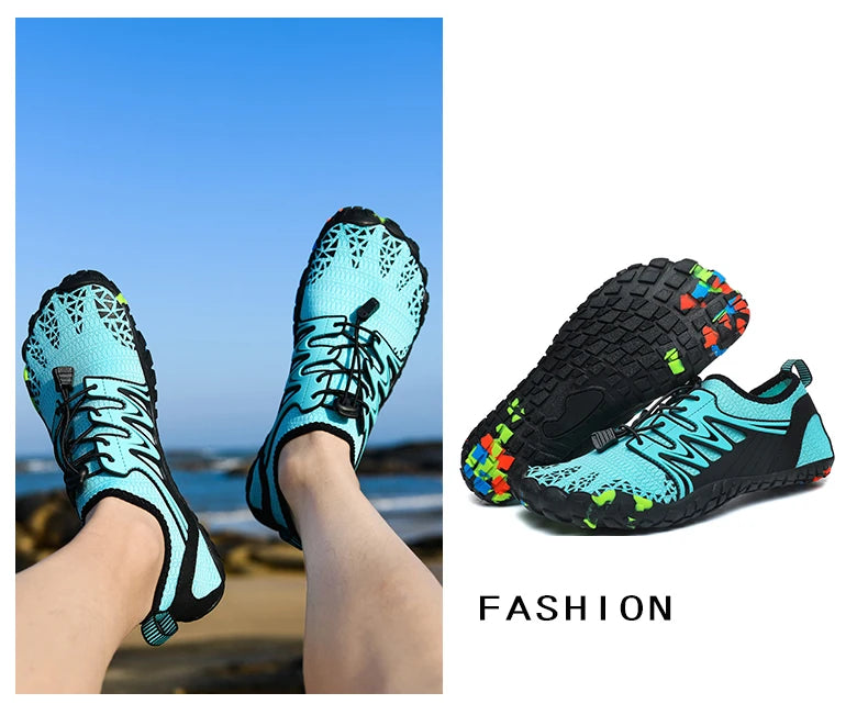 Quick-Drying Aqua Shoes for Men & Women | Anti-Slip Barefoot Water Sneakers for Beach, Swimming, & Outdoor Adventures I Perfect Gift