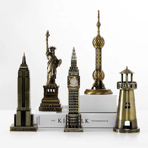 Antique Bronze Famous Building Model - Home/Office Decor, Souvenir, Gift - Big Ben Figurine,  Alloy Material