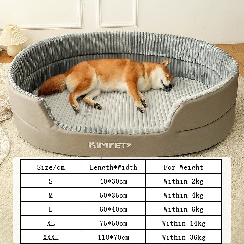 Removable Pet's Bed - Small to XXXL sizes, Thickening Washable Mat Square Plush Kennel, Waterproof Sofa Bed for Dogs & Cats - Perfect Gift for Pets