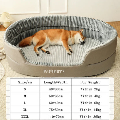 Removable Pet's Bed - Small to XXXL sizes, Thickening Washable Mat Square Plush Kennel, Waterproof Sofa Bed for Dogs & Cats - Perfect Gift for Pets