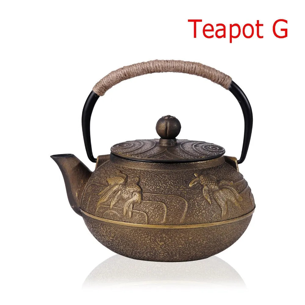 Japanese Cast Iron Teapot Set - 900ml Kettle with Infuser and Filter-Gift for Friends Relatives