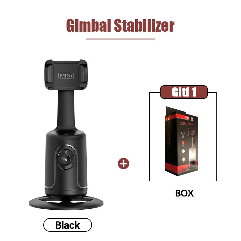 FANGTUOSI 2024 New 360-degree Rotation Recap Monopod desktop tracking gimbal for Tiktok live photography with gimbal stabilizer